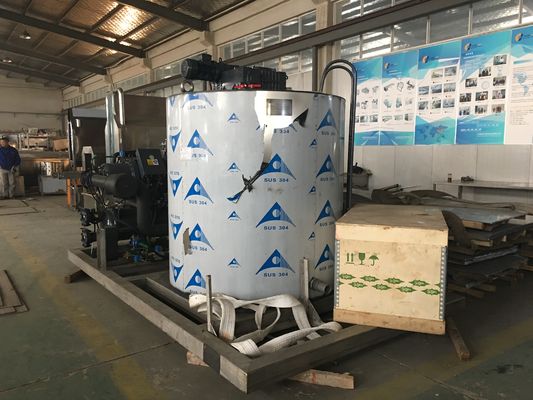 Máy làm băng bột thép không gỉ 15 tấn một ngày cho chế biến thịt gà